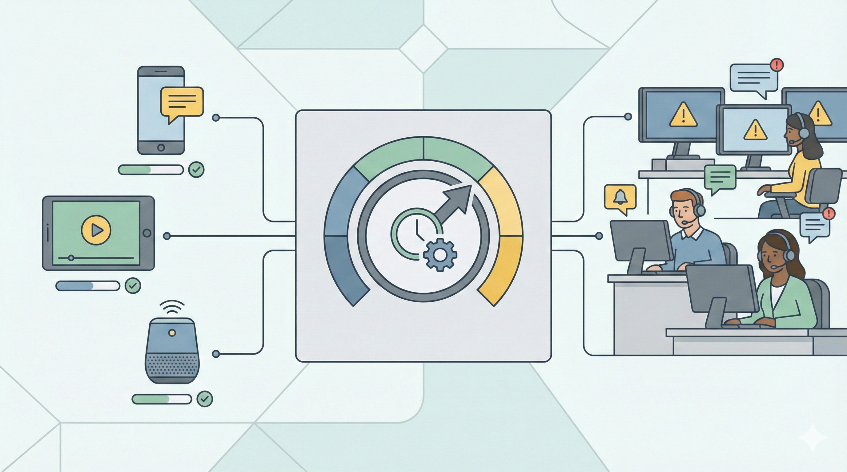 B2C update dial controlling frequency with a support team in the loop